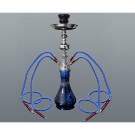 Hookah kék vízipipa 4 csöves 46 cm