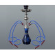 Hookah kék vízipipa 4 csöves 46 cm