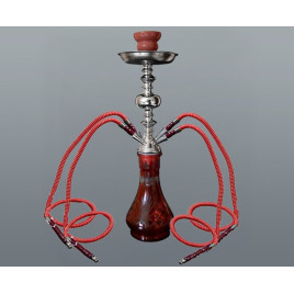 Hookah piros vízipipa 4 csöves 46 cm