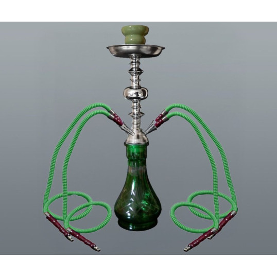 Hookah zöld vízipipa 4 csöves 46 cm