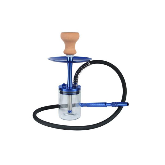 Shark kis méretű kék színű vízipipa 33 cm - 1 csöves