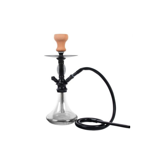 Fekete színű díszes vízipipa 42 cm - 1 csöves