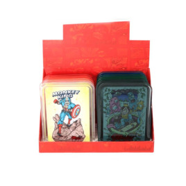 Monkey King Rolling Tray műanyag sodró tálca – 16 db-os tálcás kiszerelés (vegyes színek és minták)