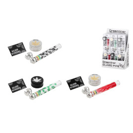 Dreamliner üvegpipa szett dohányőrlővel 