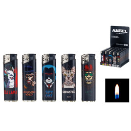 Angel újratölthető öngyújtó, animals - 50db-os