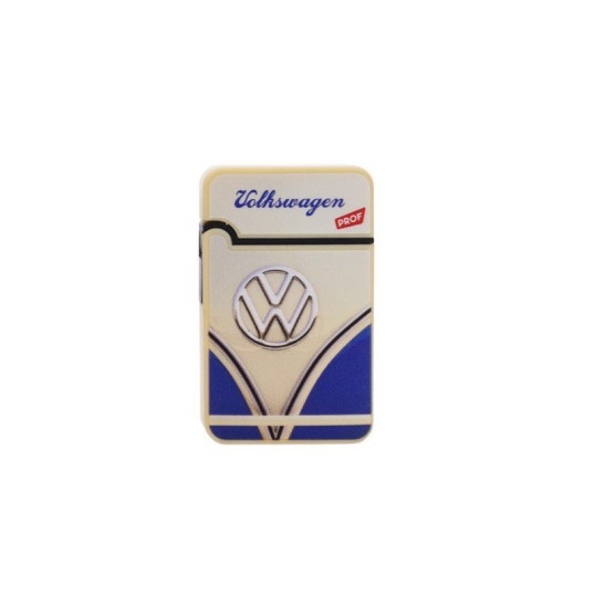 Volkswagen T1 mintájú újratölthető öngyújtó jet lánggal - Sötétkék színű