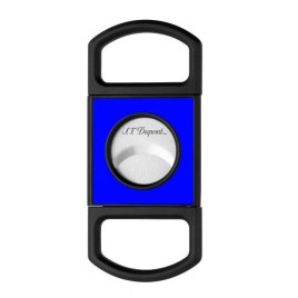 S.T. Dupont Double blade fluo blue, dupla pengés, kék színű szivarvágó 