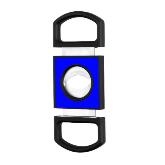 S.T. Dupont Double blade fluo blue, dupla pengés, kék színű szivarvágó 