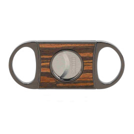 Adorini Double Blade Cutter szivarvágó – Gun Metal / Ebony