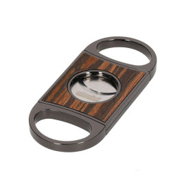 Adorini Double Blade Cutter szivarvágó – Gun Metal / Ebony