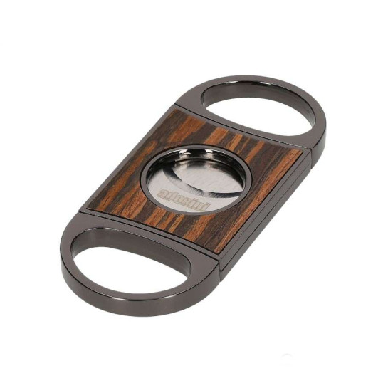 Adorini Double Blade Cutter szivarvágó – Gun Metal / Ebony