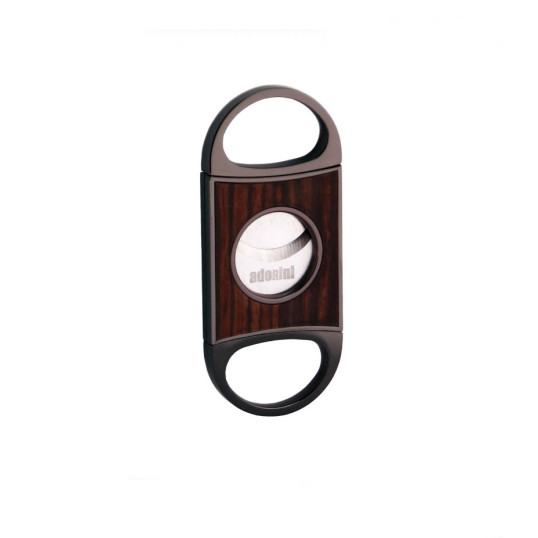 Adorini Double Blade Cutter szivarvágó – Gun Metal / Ebony