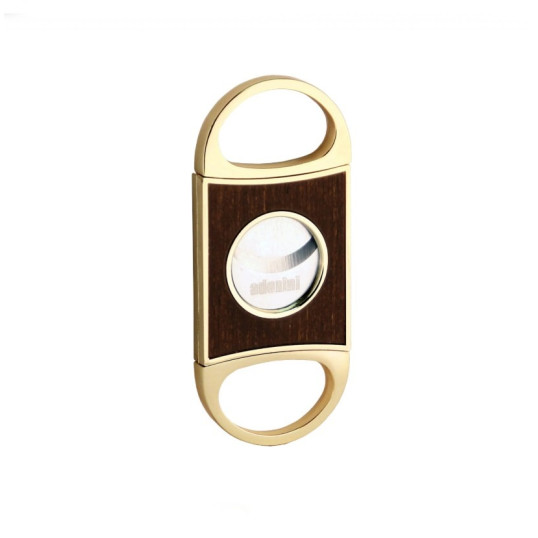 Adorini Double Blade Cutter szivarvágó – Gold / Oak