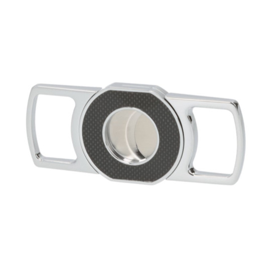 Angelo duplapengés szivarvágó – fekete karbon / króm, 58-as gyűrűméret