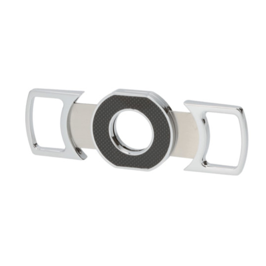 Angelo duplapengés szivarvágó – fekete karbon / króm, 58-as gyűrűméret