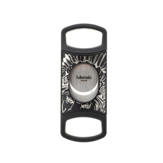 Lubinski dupla pengés szivar ékvágó - fekete