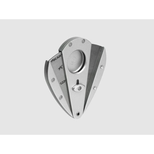 Xikar Xi1 120 Perfect Cut Silver  dupla pengés pillangó szivarvágó - Ezüst színű