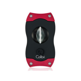 Colibri V-Cut Red, nemesacél pengéjü ék szivarvágó 23mm - piros