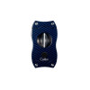 Colibri Blue Carbon V-Cut, nemesacél pengéjű ék szivarvágó 23mm - kék