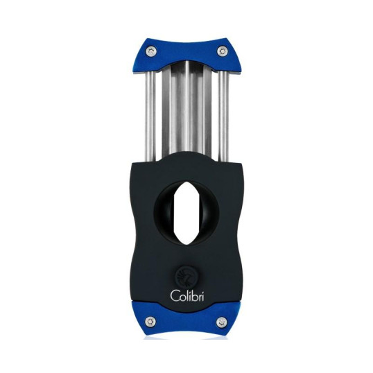 Colibri V-Cut Blue, nemesacél pengéjü ék szivarvágó 23mm - kék