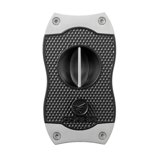 Colibri Diamond V-Cut, nemesacél pengéjű ék szivarvágó 23mm - fekete és króm színű pachmayr minta