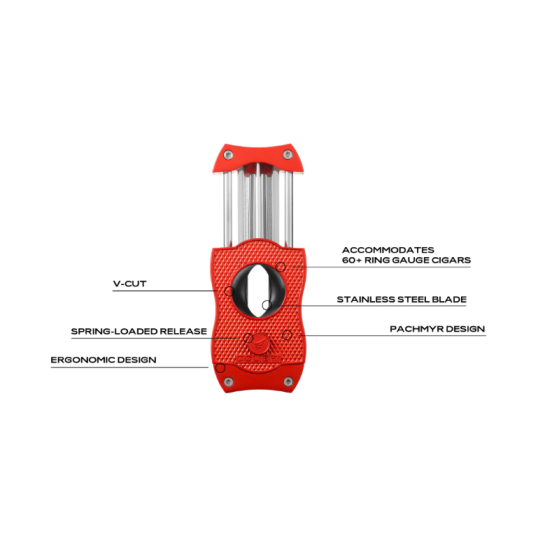 Colibri Diamond V-Cut, nemesacél pengéjű ék szivarvágó 23mm - piros színű pachmayr minta
