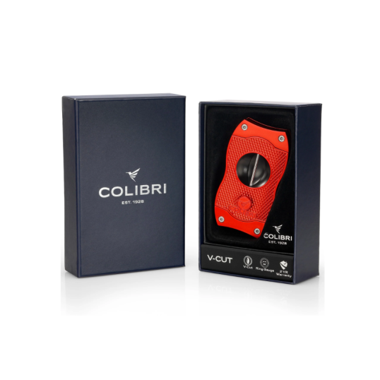 Colibri Diamond V-Cut, nemesacél pengéjű ék szivarvágó 23mm - piros színű pachmayr minta