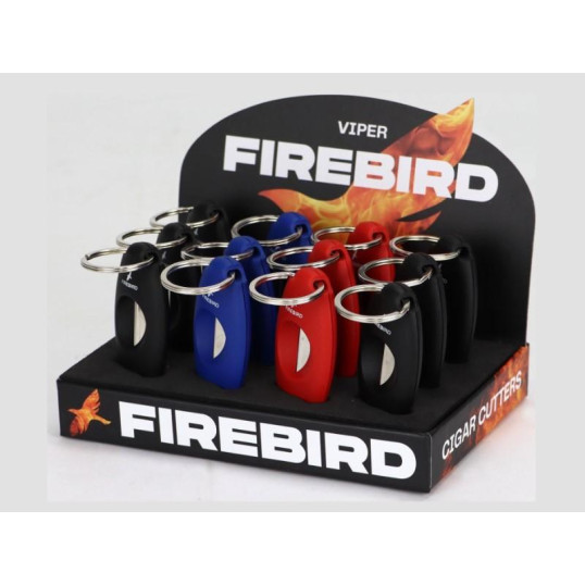 Firebird Viper kulcsra akasztható 23mm-es ék szivarvágó - Kínáló tálca