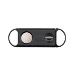 Padonio szivarvágó fekete – guillotine és ék (V-cut) vágóval, 23 mm