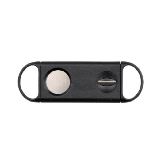 Padonio szivarvágó fekete – guillotine és ék (V-cut) vágóval, 23 mm