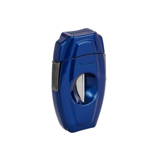 Xikar VX2 V-Cut szivar ékvágó 46-tól 70-es szivar gyűrű méretig - Fekete és kék színű