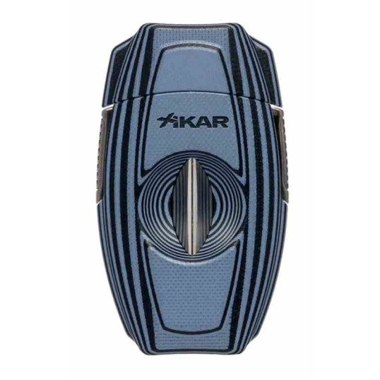 Xikar VX2 V-Cut szivar ékvágó 46-tól 70-es szivar gyűrű méretig - szürke fekete csíkos