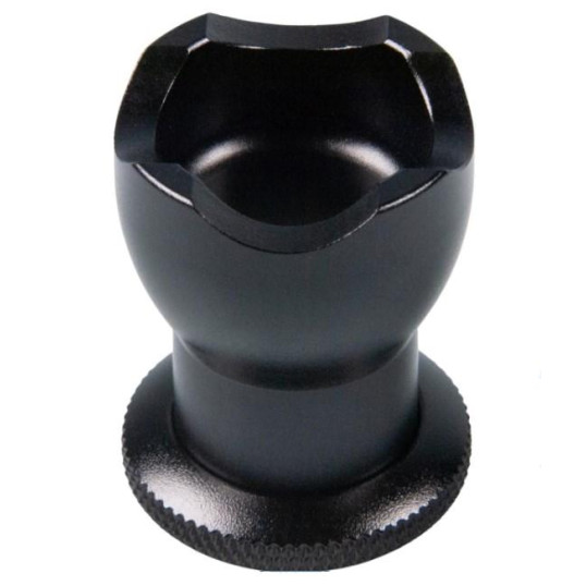 Passatore szivar tartó és szivarfúró eloxált alumíniumból - fekete