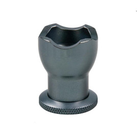 Passatore szivar tartó és szivarfúró eloxált alumíniumból - sötétszürke