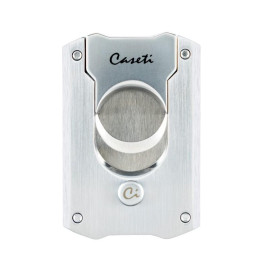 Caseti guillotine nemesacél szivarvágó - szálcsiszolt és matt króm