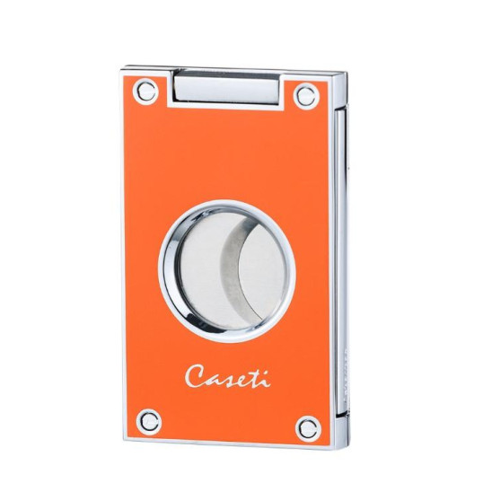 Caseti szivarvágó dupla pengés - narancssárga színű