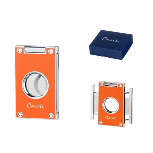 Caseti szivarvágó dupla pengés - narancssárga színű