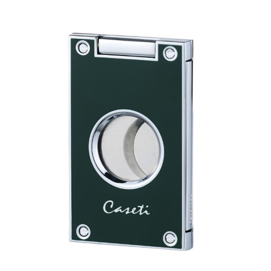 Caseti szivarvágó dupla pengés - sötétzöld színű