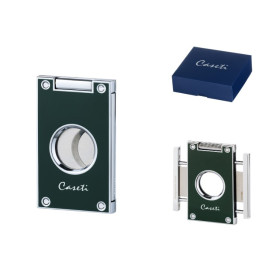 Caseti szivarvágó dupla pengés - sötétzöld színű