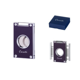 Caseti szivarvágó dupla pengés - lila színű