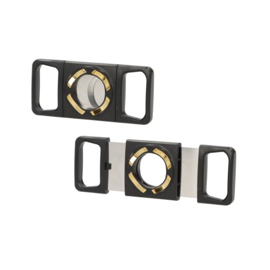 Angelo szivarvágó nemesacél pengével - fekete, arany színű