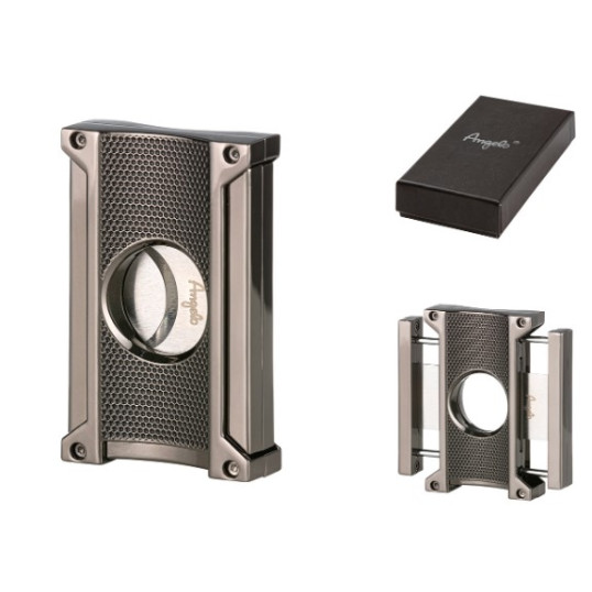 Angelo dupla pengés szivarvágó - antracit színű