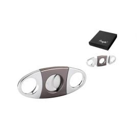 Angelo Anthrazit dupla pengés szivarvágó króm–sötétszürke, 22 mm