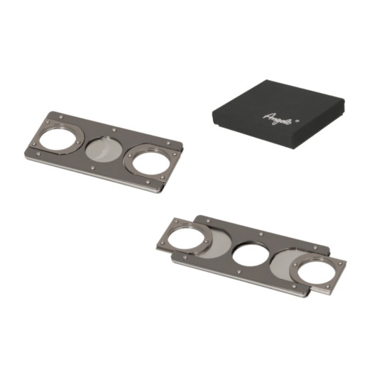 Angelo szögletes dupla pengés szivarvágó anthrazit, 20 mm