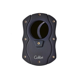 Colibri Cut fekete pillangó szivarvágó, fekete színű tapadás mentes nemesacél pengével - 25mm