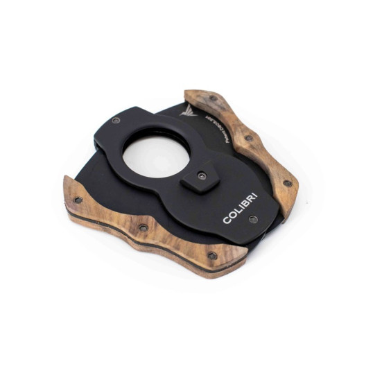 Colibri Wood Cut Light Burl, pillangó szivarvágó eredeti fa borítással - 22mm