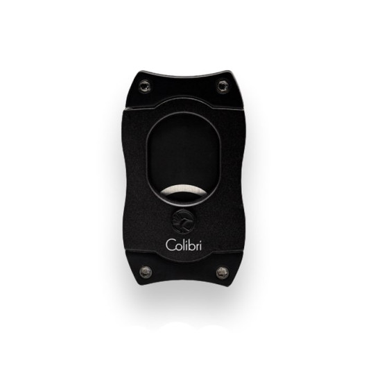 Colibri S-Cut Black, fekete színű nemesacél pengéjü guillotine szivarvágó 26mm - fekete