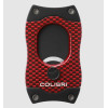 Colibri S-Cut CF Red, piros színű nemesacél pengéjű guillotine szivarvágó 26mm - fekete pengével