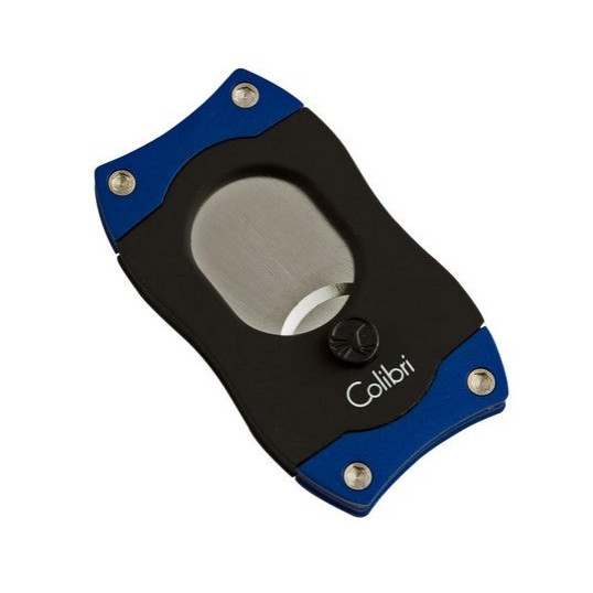 Colibri S-Cut Blue, nemesacél pengéjü guillotine szivarvágó 26mm - kék