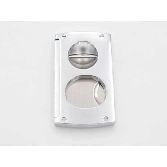 S.T. Dupont Cigar Universe - dupla pengés és ék szivarvágó - króm